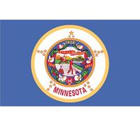 2 x Magnet Minnesota Aimant frigo Etat USA 2X Minnesota Magnétique 6x3.5cm