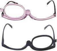 2 X Make-Up Glasses, Magnifying Make-Up Glasses, Women's Cosmetic Reading Glasses, Cosmetic Folding Glasses, Makeup Glasses For Women +2.0