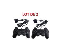 2 X Manette analogique pour Sony Playstation 2 PS2 joypad Shock - 1,40 m - Straße Game