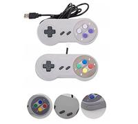 2 X Manette compatible SNES (Super Nes) contrôleur pour PC MAC via USB - UE et US