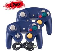 2 X Manette Contrôleur Pour Nintendo Gamecube Gc & Wii - Bleu