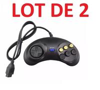 2 X Manette Contrôleur Pour Sega Megadrive - Master System - Genesis - 6 Boutons