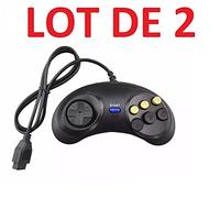 2 X Manette contrôleur pour Sega MegaDrive - Master System - Genesis - 6 boutons