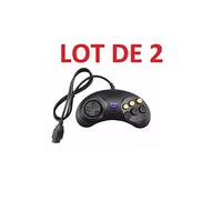 2 X Manette contrôleur pour Sega MegaDrive - Master System - Genesis - 6 boutons - Straße Game