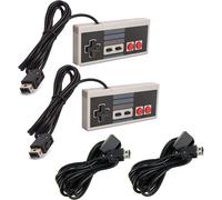 : 2 X Manette De Jeu Et Cable Rallonge Compatible Avec La Console Nintendo Mini/Classic Nes[J69]