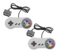 2 x Manette de Jeu Rétro Compatible Snes pour Remplacement