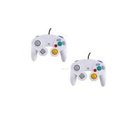 Generique Manettes filaires Straße Game 2 pièces – Design classique – Blanc pour GameCube/Wii/Wii U