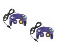 2 X Manette pour Nintendo Wii, Wii U et Gamecube - Violet