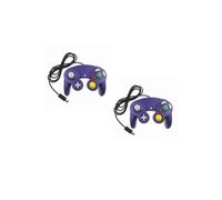 Generique 2 manettes filaires pour GameCube/Wii/Wii U 1,70 m Violet Compatible PAL/JAP/US