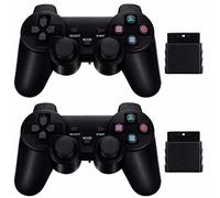 2 X Manette sans fil pour Playstation 2, PS2, PS2 Slim, PSTwo - 2.4 Gz - Portée 10 m - Straße Game