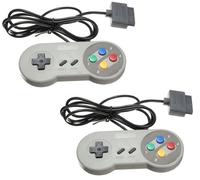 2 X Manettes Snes Contrôleur Pour Super Nintendo