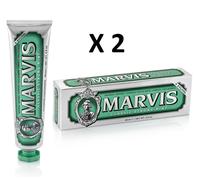 2 X Marvis NOUVEAU Classic Strong Mint Luxe Dentifrice Italien 85ml Pack Duo