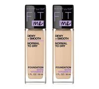 2 x Maybelline Fit Me Dewy + Smooth Foundation 30ml - 118 Light Beige