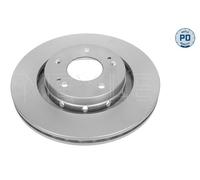 2 x MEYLE 32-15 521 0025/PD Disque de frein pour CITROËN,MITSUBISHI,PEUGEOT