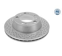 Meyle Disque de frein 483 523 0002/PD Essieu arrière ventilé 2x pour Porsche 911
