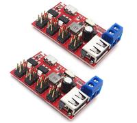 2 x Micro USB Power Breakout USB Voltage Regulator DC to DC Micro USB Power Module Current 5 V to 1.8 V/3.3 V/5 V/9 V/12 V