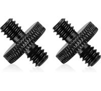 2 x Microphone Stand Adapters, 1/4 Male to 1/4 Male Adapter for Mounting Microphone for Camera Screw Adapter Micro Aluminium Alloy Sturdy Adapter Screw for Tripod