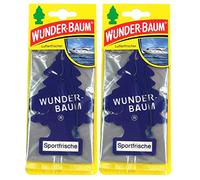 2 x Miracle Arbre Sport Orginal Désodorisant parfum frais véhicule Parfum 1 pièce