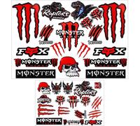 2 X Motorcycle Stickers, Motorcycle Helmet Stickers, Motorcycle Helmet Stickers, Monster Energy Sticker For Motorcycles, Motorcycle Helmets, Skateboards, Car And Motorcycle