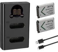 2 X NP-BX1 Batterie de Rechange et Chargeur Double Compatible avec Sony NP-BX1/M8 et Sony CyberShot DSC HX90 HX95 HX99 RX100 WX350 HX400V HDR AS100V FDR X1000 X3000