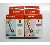 2 x Original Canon BCI-6PM + BCI-6PC photomagenta + photocyan o.V./OVP