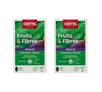 2 x Ortis Fruits & Fibres Action Régulière Intestinale 30 Comprimés -...