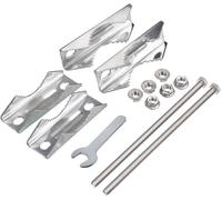 2 x Outdoor Antenna Mount Pole to Pole Mounting Kit for 25-50 mm Diameter Starlink TV Satellite Lora WiFi 4G LTE CB Radio Amateur Parasol