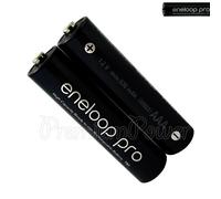 2 X Panasonic eneloop Pro AAA Piles 930mAh Rechargeable HR03 Haut NI-MH Batterie