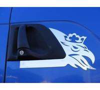 24/7Auto 2 x Panneau de porte en acier inoxydable poli Décorations pour Scania R/G/P Series Truck