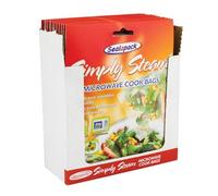 2 x paquets Sealapack Simply Steam de 30 sacs de cuisson vapeur au micro-ondes pour légumes