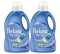 2 x Perlana Renew Sport détergent liquide pour lessive et machine à laver, soins actifs, élimine les mauvaises odeurs pour vêtements techniques et tissus sportifs, 2 flacons de 1,44 L chacun