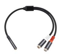 2 x Phono Câble de Musique Stéréo 3,5 mm Femelle vers 2 Adaptateur Y Musique Stéréo pour Tablette MP3