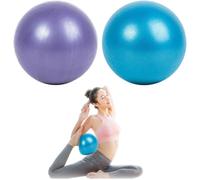 2 X Pilates Balls 25 Cm Small Portable Yoga Stretching Balls Sports Balance Balls Suitable For Pilates,Yoga,Gymnastics,Fitness (Purple,Blue)