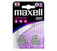 2 x Piles boutons Lithium CR2025 (2×1) MAXELL
