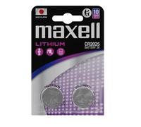 2 x Piles boutons Lithium CR2025 (2×1) MAXELL
