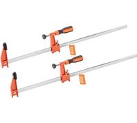 2 x pinces F pour le travail du bois en fonte 60,96cm - Pinces à barres verrouillables pour le travail du bois