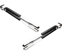 2 x pincettes de cuisine de 25,5 cm de long | pincettes de cuisine | pincettes de barbecue | pince universelle de cuisine | pince à barbecue en acier inoxydable | pince à charbon Shiha | pince à buffe