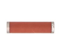 2 x poignée CONTEC Traveller cuir véritable 138 mm serrage guidon marron poig...