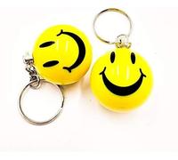 2 x porte-clés visage acide vieille école émoji heureux jaune et boule de billard .8 sport fait de mini boule de billard. Porte-clés Musique House 90s