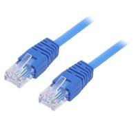 2 x PP12-0,25 M/B Patch cord U/UTP 5e Line CCA PVC bleu L : 025 m 26 AWG GEMBIRD
