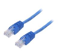 2 x PP12-1M/B Patch cord U/UTP 5e Line CCA PVC bleu L : 1 m 26 AWG ØLongueur ...