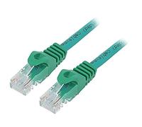 2 x PP6U-0,25 M/G Patch cord U/UTP 6 Line CCA PVC vert L : 025 m 26 AWG GEMBIRD