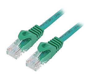 2 x PP6U-0,25 M/G Patch cord U/UTP 6 Line CCA PVC vert L : 025 m 26 AWG GEMBIRD
