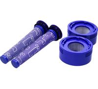 2 x préfiltres et 2X filtres HEPA post-moteur pour l'aspirateur Dyson V8 V7, kit de pièces de rechange pour filtres accessoires