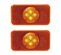 2 x réflecteurs LED côté Marqueur lumière uniquement pour FH FM FL Ambre Lampes OEM remplacer 20398660 20798440