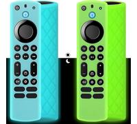 2 X Remote Control Protective Cases For Frie Tv ¿ 4/Insignia/Toshiba, Silicone Remote Control Protectors (Midnight Green + Midnight Blue)[H1015]