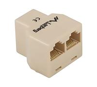 2 x répartiteurs AD-RJ45-2RJ45-OU marron prise RJ45 x2, connecteur RJ45 x1 LA...