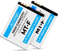 2 X Replacement Battery For Avm Fritz! Fon C5/C4/M2/Mt-F/Motorola Motofone F3/Em325/M325/Em25 Replacement Battery For Avm Fritz Fon 312bat006,312bat016,312bat00cs6 -Fvm4 4. 6cl