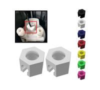 2 x Replacement Nut Suitable for Sodastream Crystal 1.0 2.0 Replacement Part Fastener Nut (White) Edition 0701