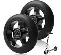 2 X Replacement Scooter Wheels 100mm With Abec-11 Bearing Aluminum Spoke Core Fits Most Scooters And Scooters (Black)